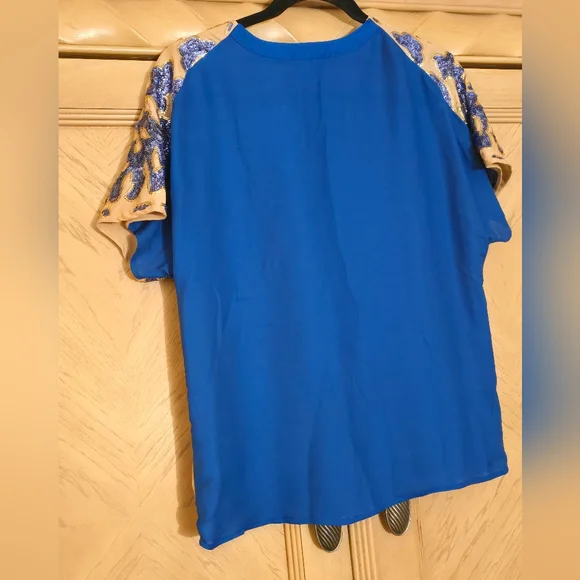 Tracy Reese for Neiman Marcus Target Brand Top. Size Small. Color: Tank and Blue - Picture 14 of 14
